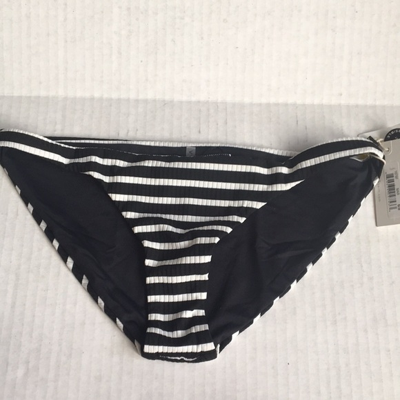 Vitamin A Luciana Full Coverage Bottom Marin Stripe Black@ - Picture 7 of 10